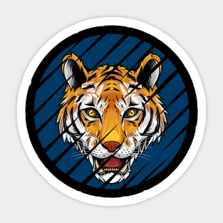 Tigers Head Illustration Sticker